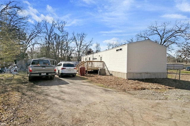 view of side of property