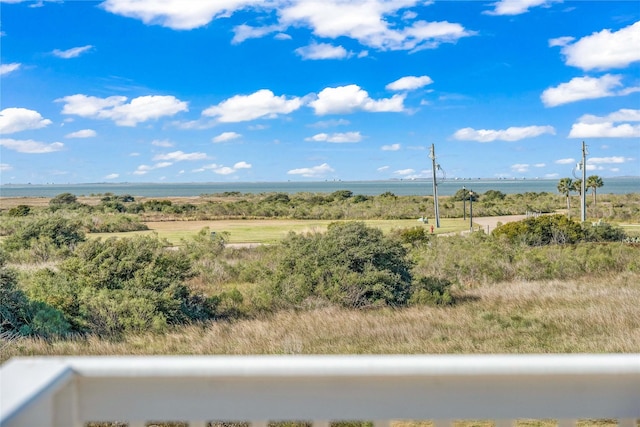 exterior space with a rural view