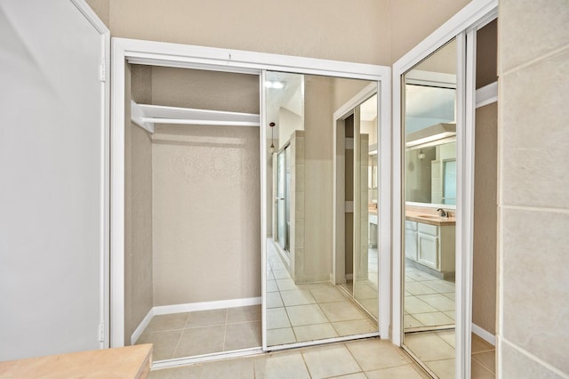 closet with sink