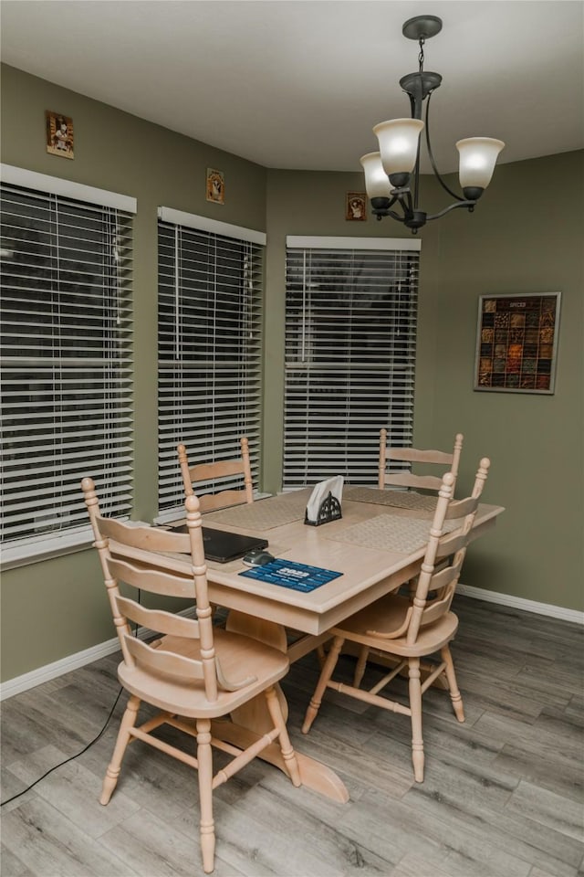 dining room featuring hardwood / wood-style floors