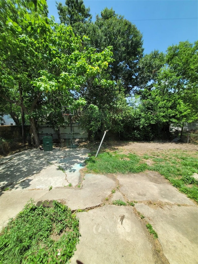 view of yard with a patio area