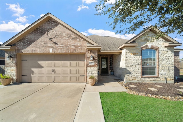 view of front of home featuring a garage