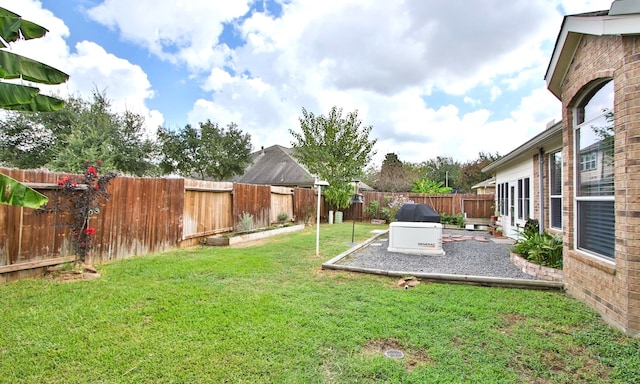 view of yard with a patio area