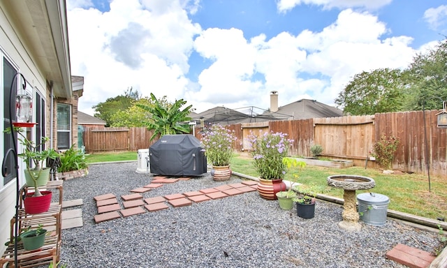 view of yard featuring a patio