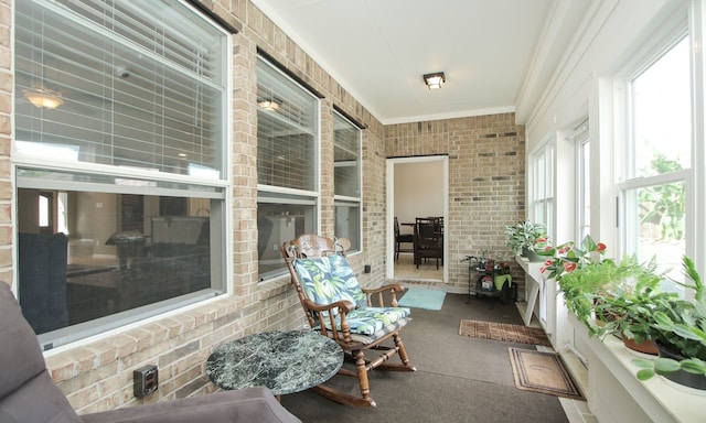 sunroom with a wealth of natural light