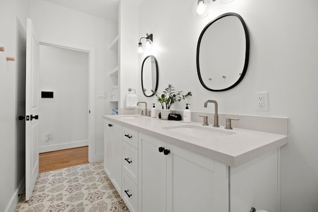 bathroom with vanity