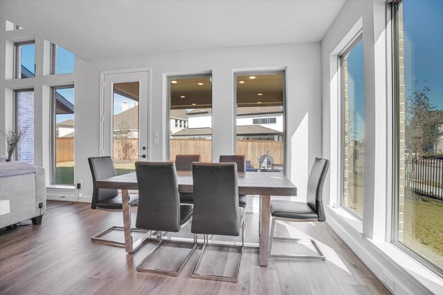 sunroom with a wealth of natural light