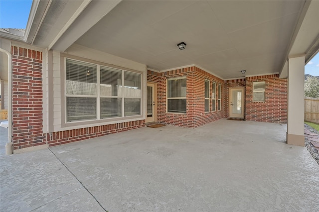 view of patio / terrace with fence