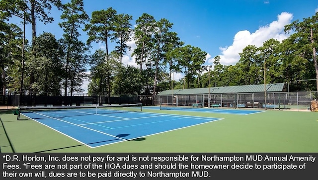 view of sport court with basketball hoop