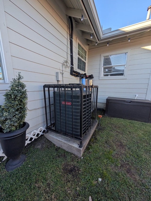 exterior details featuring central air condition unit