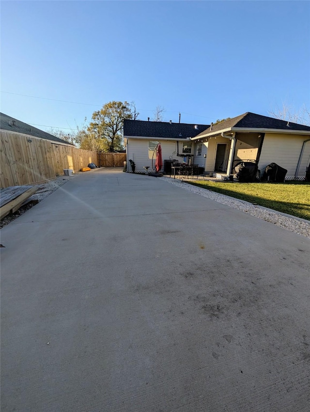 view of front of home with a patio area