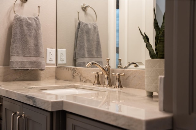 bathroom with vanity