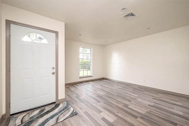 foyer featuring light hardwood / wood-style flooring