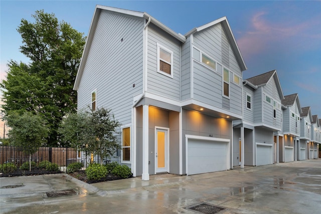 view of front of house featuring a garage