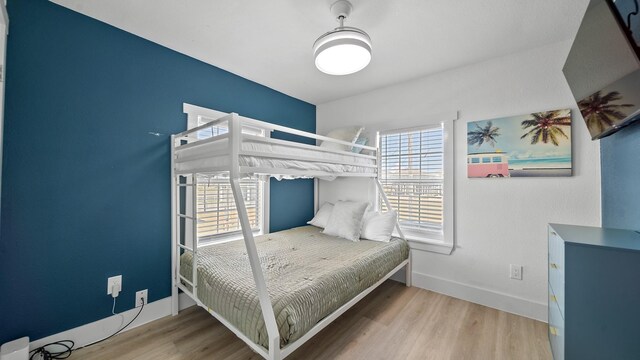 bedroom featuring hardwood / wood-style flooring