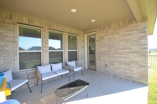 view of patio / terrace with outdoor lounge area