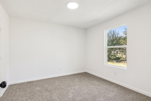 view of carpeted empty room