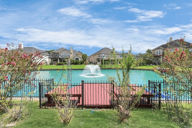 view of water feature