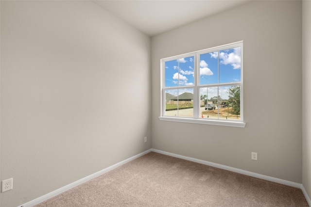 view of carpeted empty room