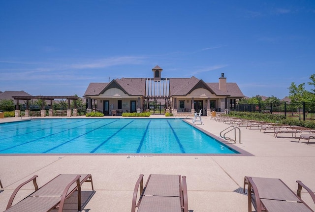 view of pool with a patio