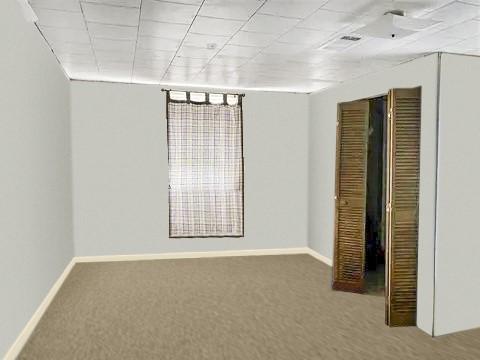 view of carpeted empty room