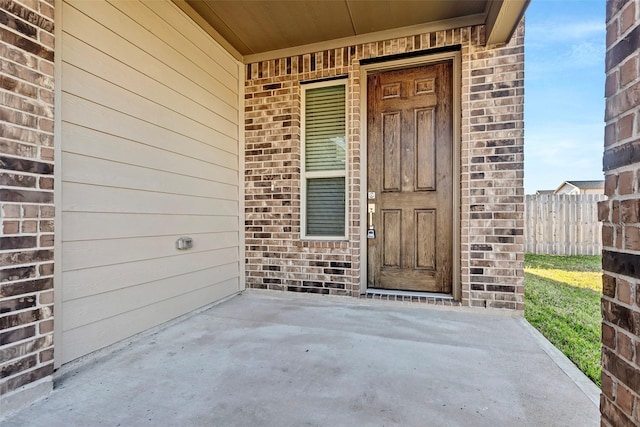 view of entrance to property