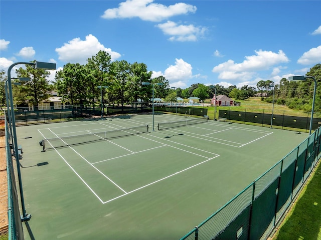 view of sport court