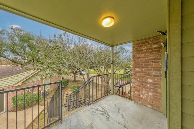 view of balcony