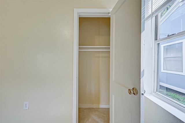 view of closet