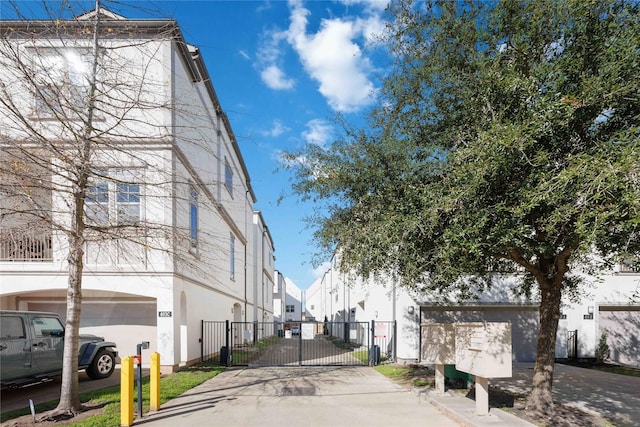 view of road featuring curbs