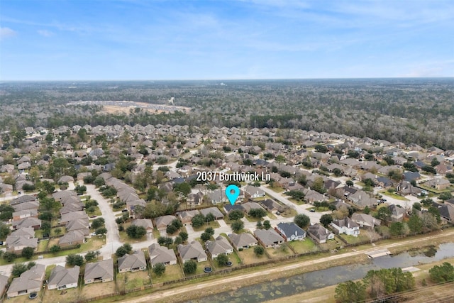 bird's eye view featuring a residential view