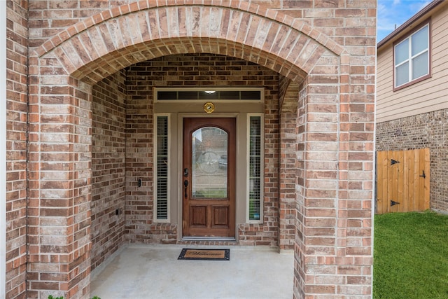 view of entrance to property