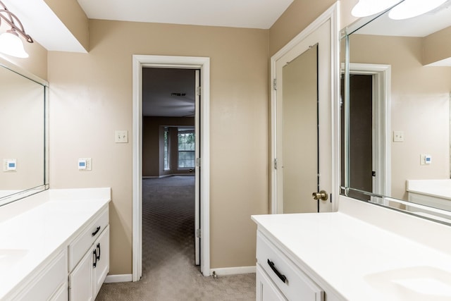 bathroom with vanity