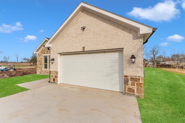 exterior space with a front lawn