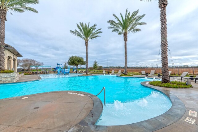 view of pool with a patio