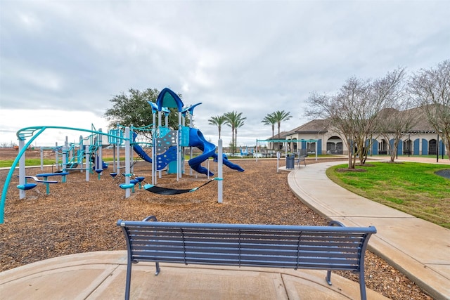 view of jungle gym