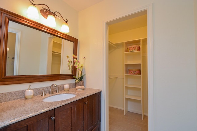 bathroom featuring vanity