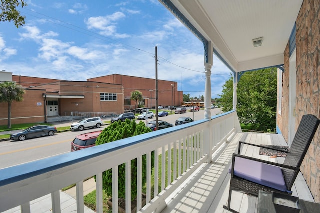 view of balcony