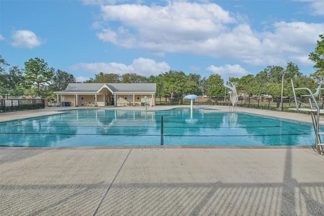 view of pool with a patio area