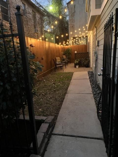 view of yard with a patio