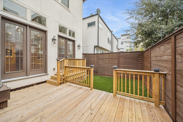 view of wooden terrace