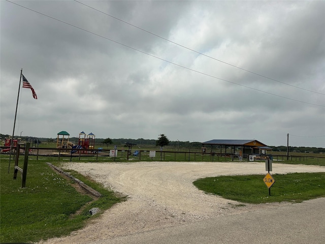 view of community featuring a playground