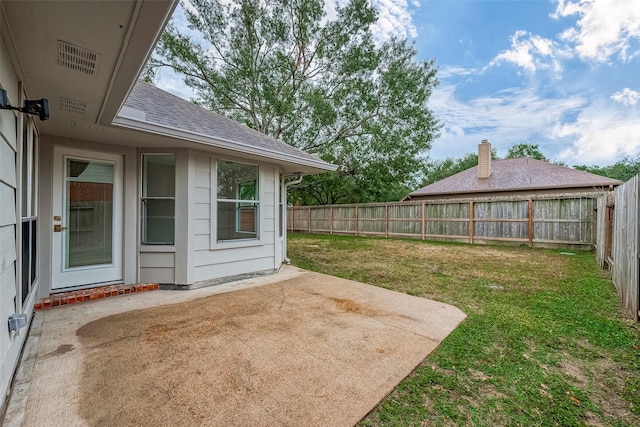 view of yard featuring a patio area