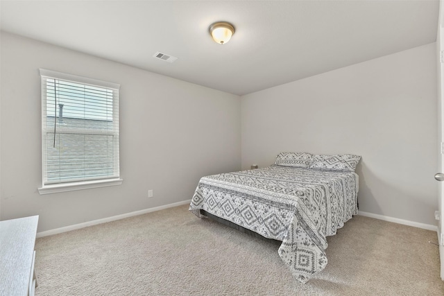 bedroom with carpet floors