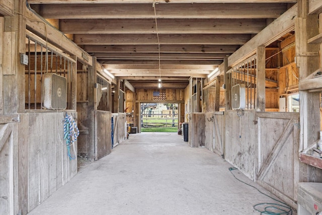 view of horse barn