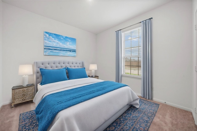 bedroom with carpet floors