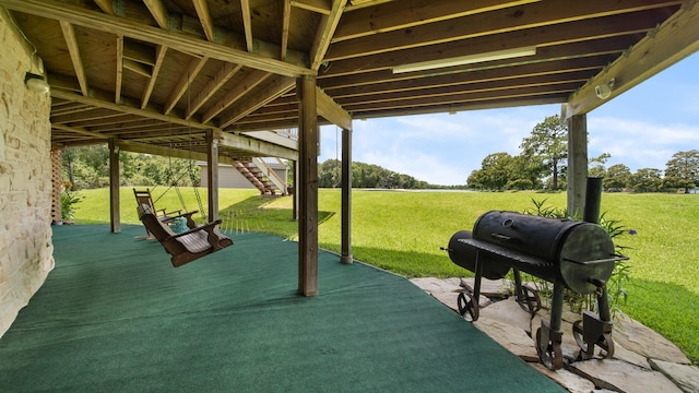 view of patio / terrace featuring area for grilling