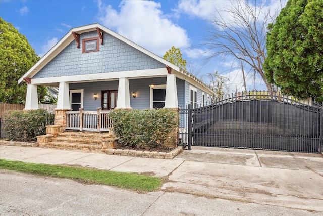 view of front of home featuring a porch