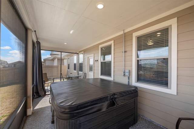 view of sunroom / solarium