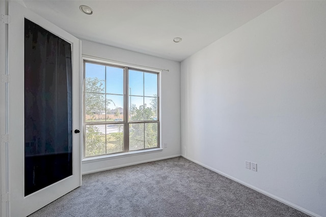 empty room featuring carpet floors and a healthy amount of sunlight